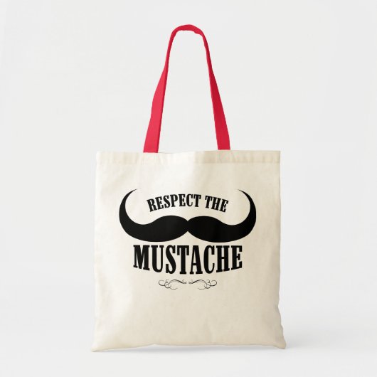 Respect voor het Tas van het Canvas Mustache $13.9 (Voorkant)