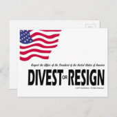 Respect voor het voorzitterschap... Afstoten of af Briefkaart (Voorkant / Achterkant)