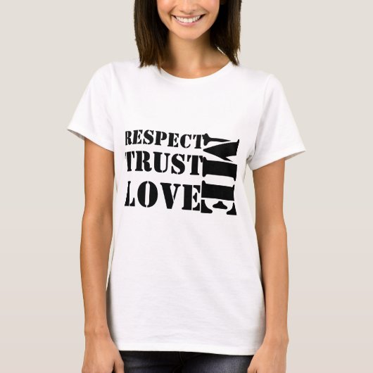 respect voor mij t-shirt (Voorkant)