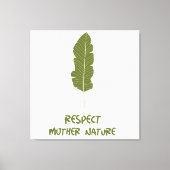 Respect voor Natuur moeder Canvas Afdruk (Voorkant)