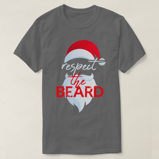 respect voor santa claus grappige kerst 3 t-shirt (Design voorkant)