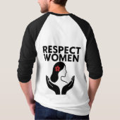 Respect vrouw t-shirt (Achterkant)