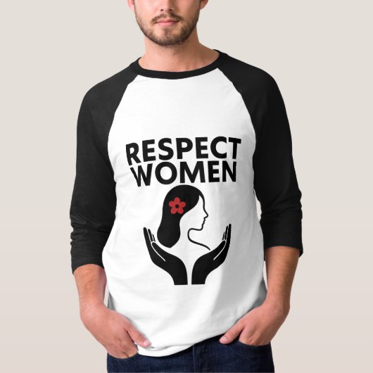Respect vrouw t-shirt (Voorkant)