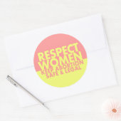 Respect Vrouwen pro-keuze sticker (Envelop)
