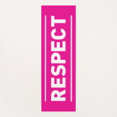 respect yogamat (Voorkant)