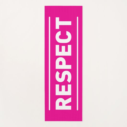 respect yogamat (Voorkant)