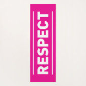respect yogamat (Achterkant)