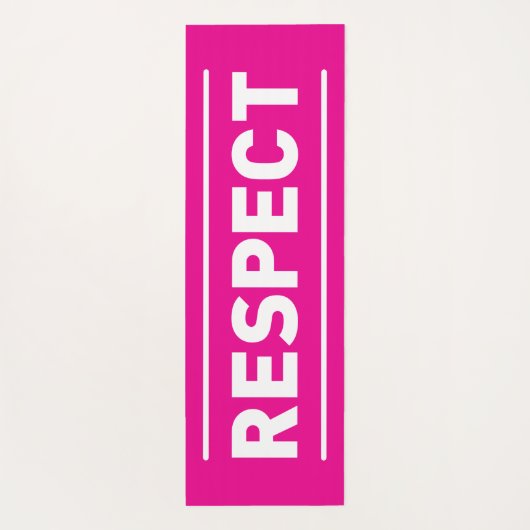 respect yogamat (Achterkant)
