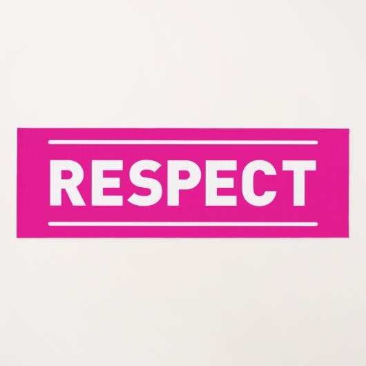 respect yogamat (Voorkant (horizontaal))