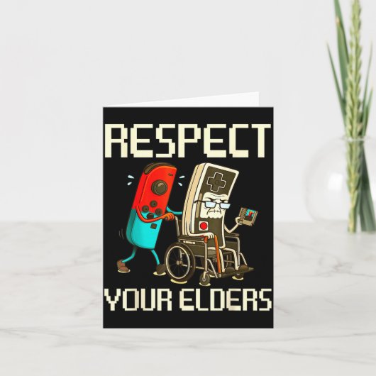Respect Your Elders Gaming Clic  Kaart (Voorkant)