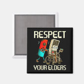 Respect Your Elders Gaming Clic  Magneet (Voorkant / Achterkant)