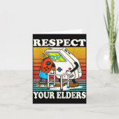 Respect Your Elders Gaming Control 80s Retro Funny Kaart (Voorkant)