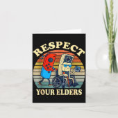 Respect Your Elders Gaming Control Retro Funny Gam Kaart (Voorkant)