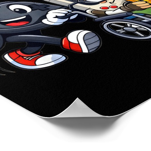 Respect Your Elders Gaming Control Retro Funny Gam Poster (Hoek)