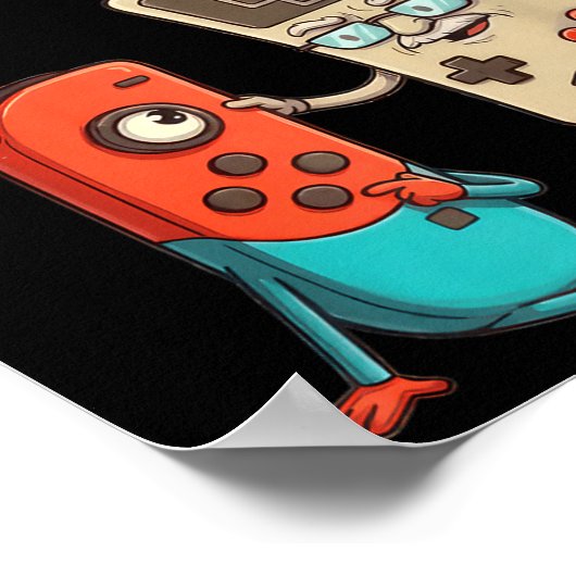 Respect Your Elders Gaming Control Retro Funny Gam Poster (Hoek)