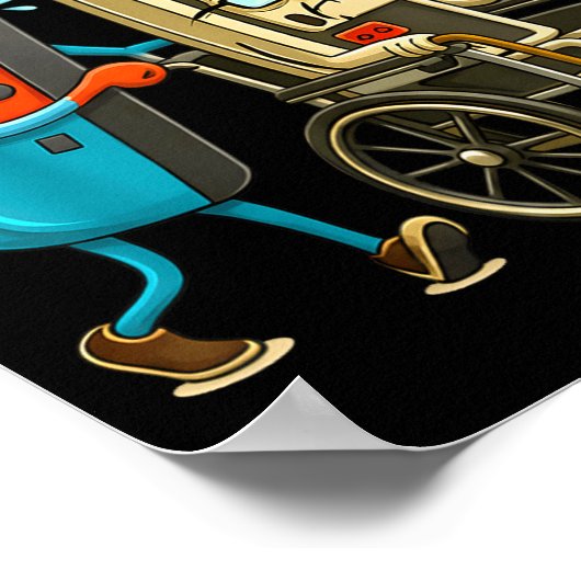 Respect Your Elders Gaming Control Retro Funny Gam Poster (Hoek)