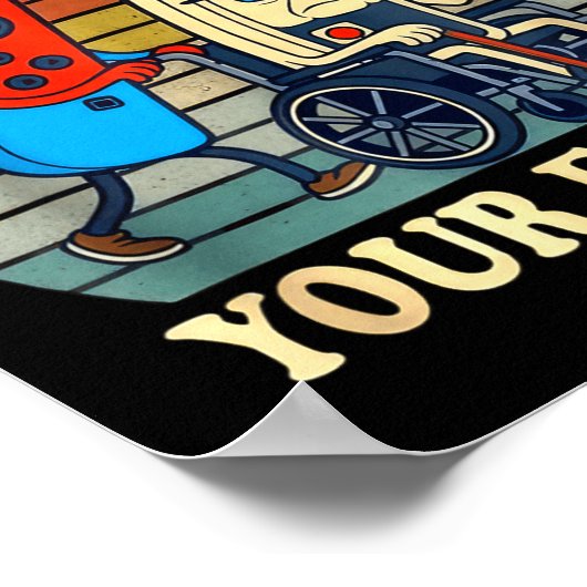 Respect Your Elders Gaming Control Retro Funny Gam Poster (Hoek)