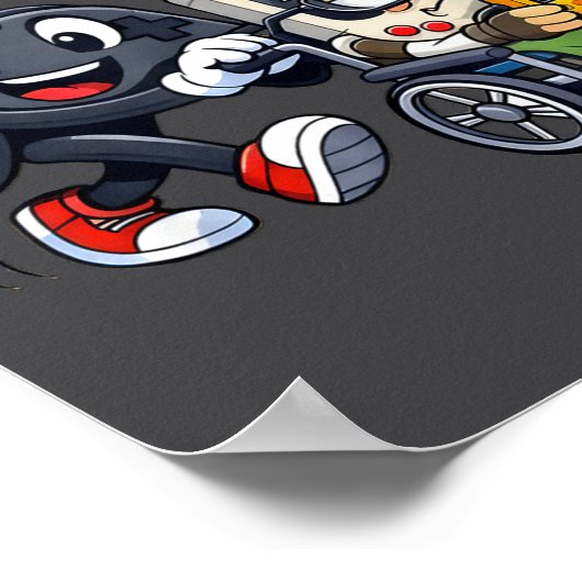 Respect Your Elders Gaming Control Retro Funny Gam Poster (Hoek)