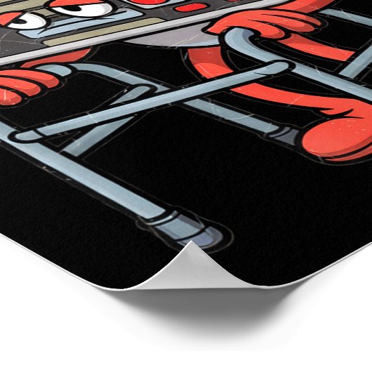 Respect Your Elders Gaming Control Retro Funny Gam Poster (Hoek)