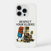 Respect Your Elders Gaming Control Retro Funny iPhone Hoesje (Achterkant)