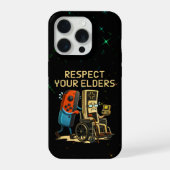 Respect Your Elders Gaming Control Retro Funny iPhone Hoesje (Achterkant)