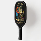 Respect Your Elders Gaming Control Retro Funny Pickleball Paddle (Links)