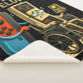 Respect Your Elders Gaming Control Retro Funny Sherpa Deken (3/4)