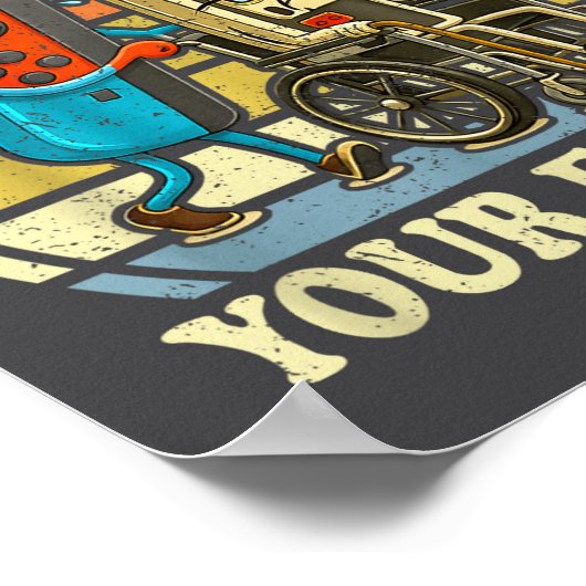 Respect Your Elders Retro Gaming Funny Controller Poster (Hoek)