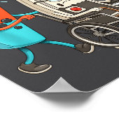 Respect Your Elders Retro Gaming Funny Controller Poster (Hoek)