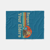 Respect Your Elders Retro Gaming Funny Gamer Contr Fleece Deken (Voorkant (Horizontaal))