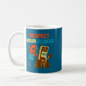 Respect Your Elders Retro Gaming Funny Gamer Contr Koffiemok (Links)