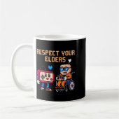 Respect Your Elders Retro Gaming Funny Gamer Contr Koffiemok (Links)