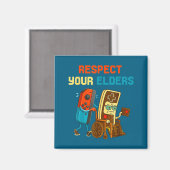 Respect Your Elders Retro Gaming Funny Gamer Contr Magneet (Voorkant / Achterkant)