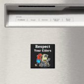 Respect Your Elders Retro Gaming Funny Gamer Contr Magneet (Insitu (Vaatwasser))