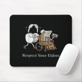 Respect Your Elders Retro Gaming Funny Gamer Contr Muismat (Met muis)