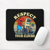 Respect Your Elders Retro Gaming Funny Gamer Contr Muismat (Met muis)