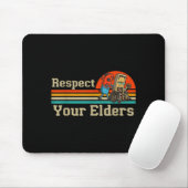 Respect Your Elders Retro Gaming Funny Gamer Contr Muismat (Met muis)