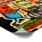 Respect Your Elders Retro Gaming Funny Gamer Contr Poster (Hoek)