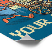 Respect Your Elders Retro Gaming Funny Gamer Contr Poster (Hoek)