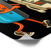 Respect Your Elders Retro Gaming Funny Gamer Contr Poster (Hoek)