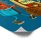 Respect Your Elders Retro Gaming Funny Gamer Contr Poster (Hoek)