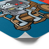 Respect Your Elders Retro Gaming Funny Gamer Contr Poster (Hoek)