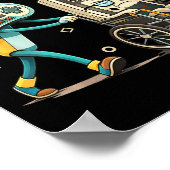 Respect Your Elders Retro Gaming Funny Gamer Contr Poster (Hoek)