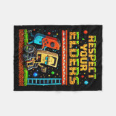Respect Your Elders Retro Gaming Xel Gamer Control Fleece Deken (Voorkant (Horizontaal))