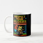 Respect Your Elders Retro Gaming Xel Gamer Control Koffiemok (Links)