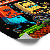 Respect Your Elders Retro Gaming Xel Gamer Control Poster (Hoek)