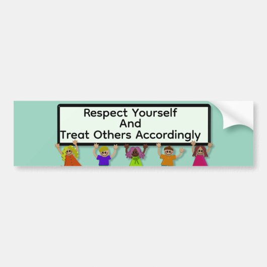 Respect Yourself Bumpersticker (Voorkant)