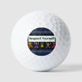 Respect Yourself Golf Balls Golfballen (Voorkant)