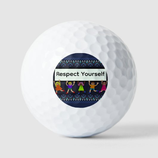 Respect Yourself Golf Balls Golfballen (Voorkant)