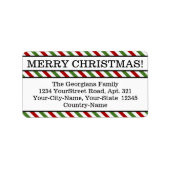 Respectabel "MERRY CHRISTMAS!" Adreslabel Etiket (Voorkant)